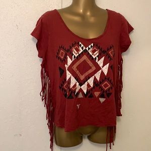 Ultra flirt Aztec top
